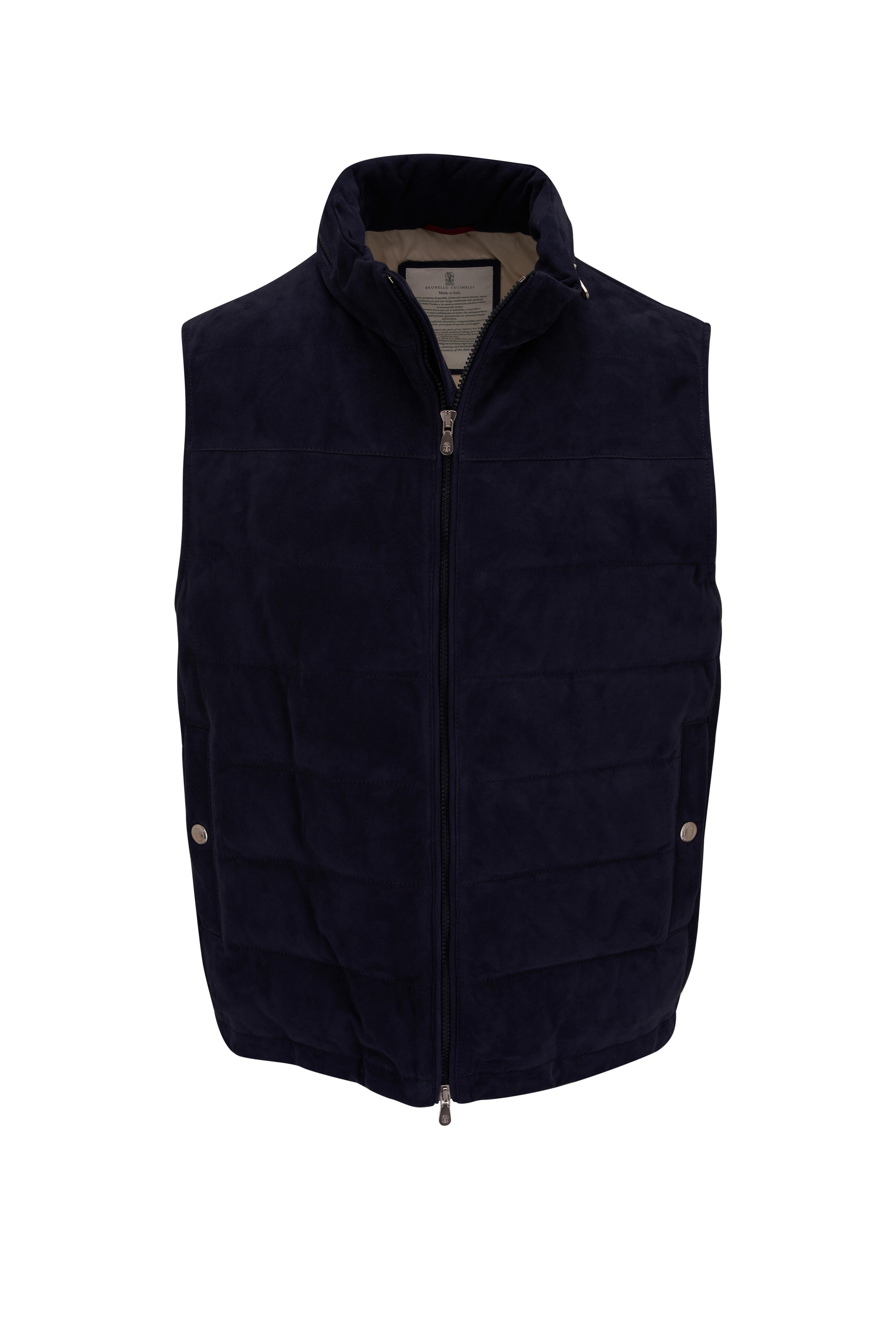 Brunello Cucinelli - Navy Blue Down Vest | Mitchell Stores