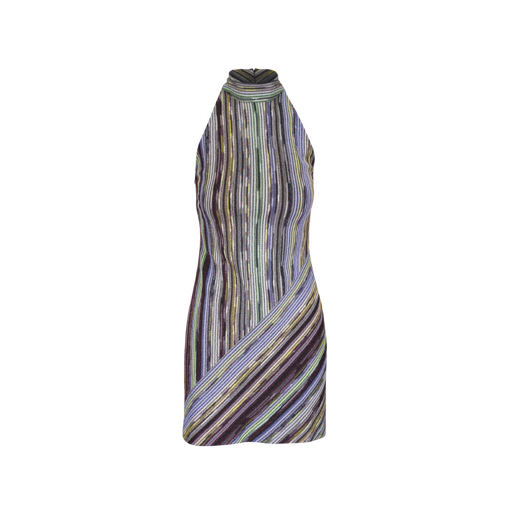 MISSONI ミッソーニ Raschel tulle dress ワンピース MISSONI One-sleeve cutout metallic crochet-knit maxi dress