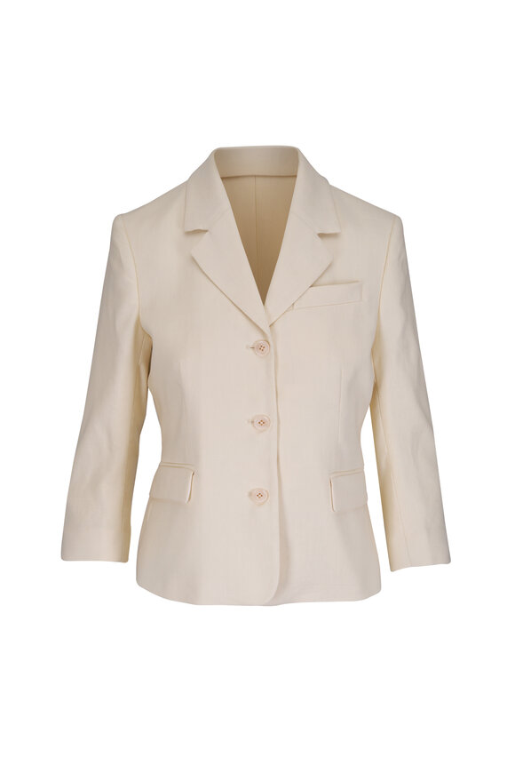 Dorothee Schumacher Casual Sophistication Linen & Cotton Jacket - view 1