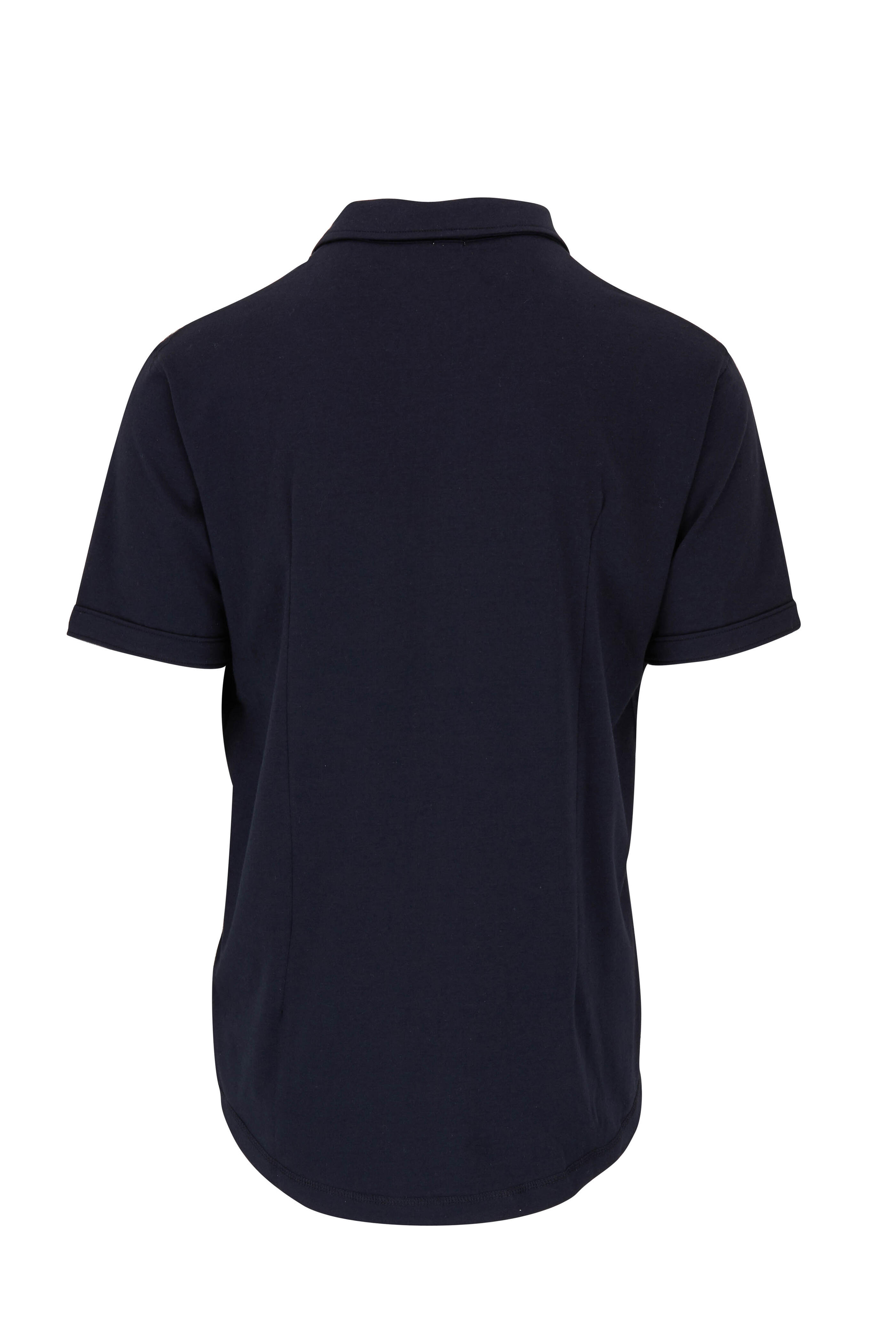 Swet Tailor - Mindful Navy Soft Cotton Short Sleeve Sport Shirt