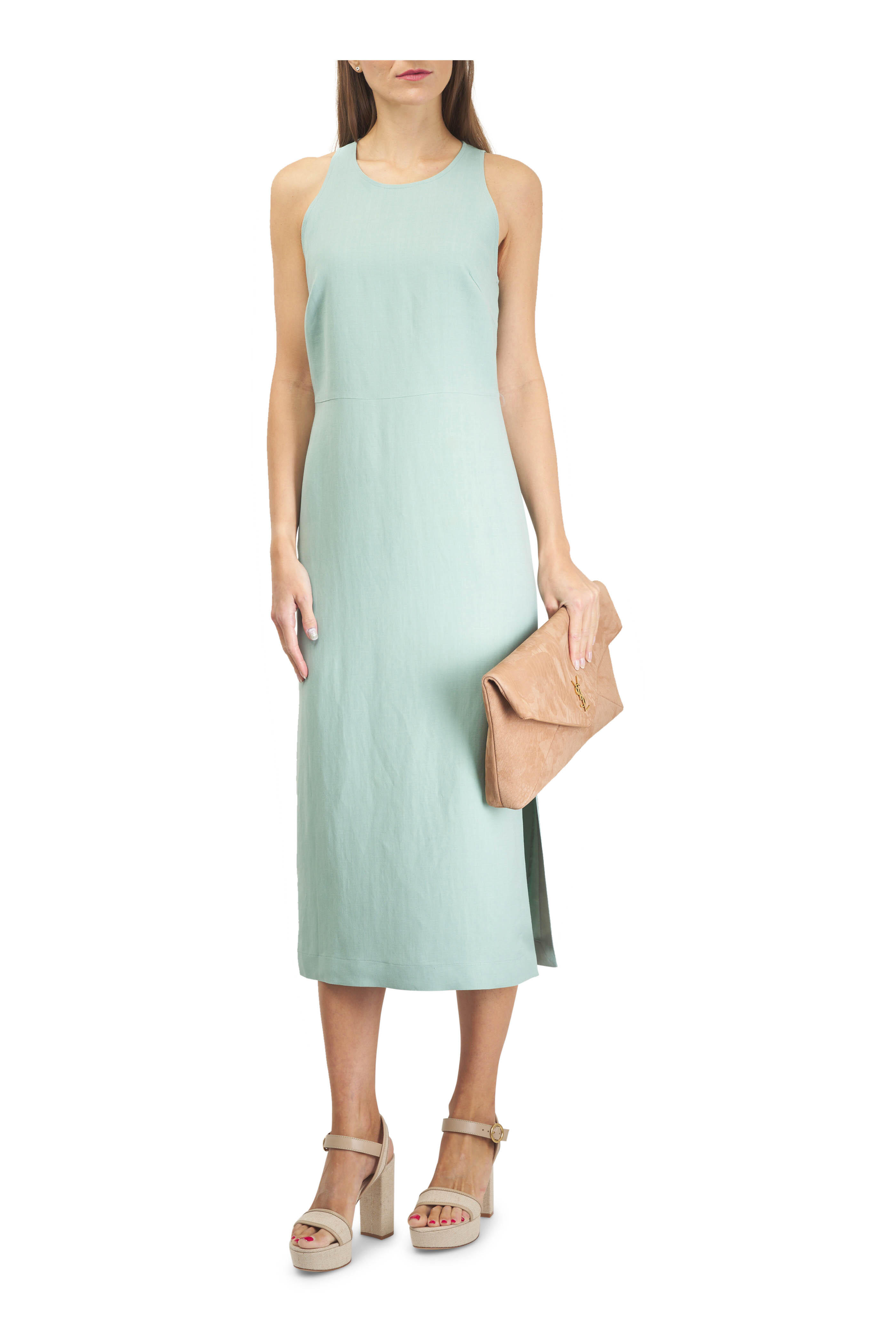 Saint Laurent - Cassandre Honey Caramel Leather Chain Clutch