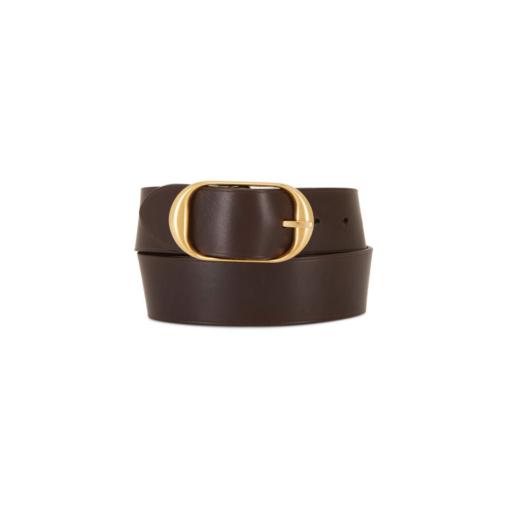 CLASSIC ESPRESSO Dark Brown Leather Belt