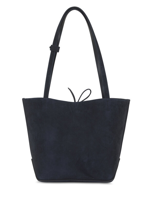The Row Medium Park Edge Blue Navy Ans Suede Tote - view 2