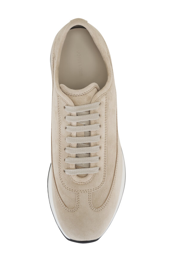 John Lobb - Foundry II Neutral Suede Sneaker