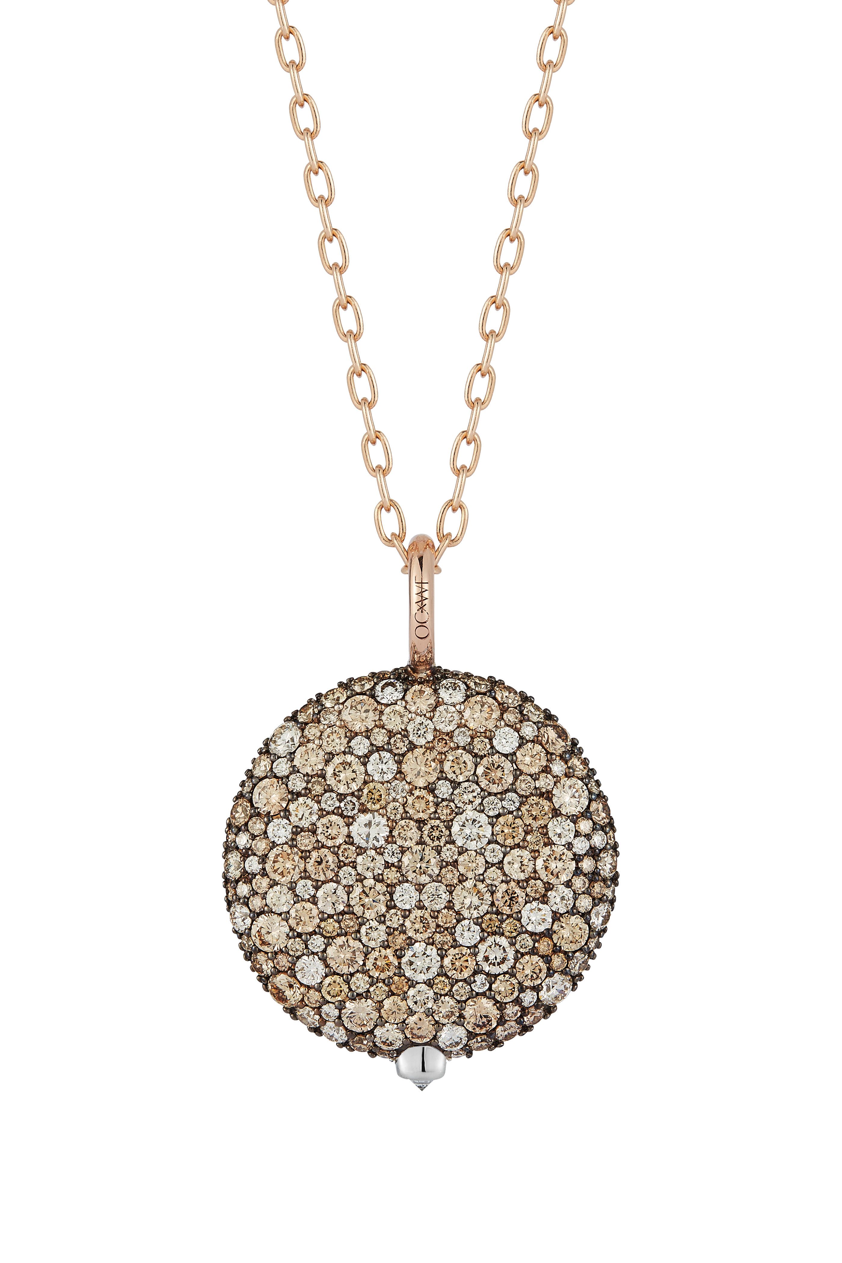 Walters Faith - OC x WF Large Champagne Diamond Pebble Locket