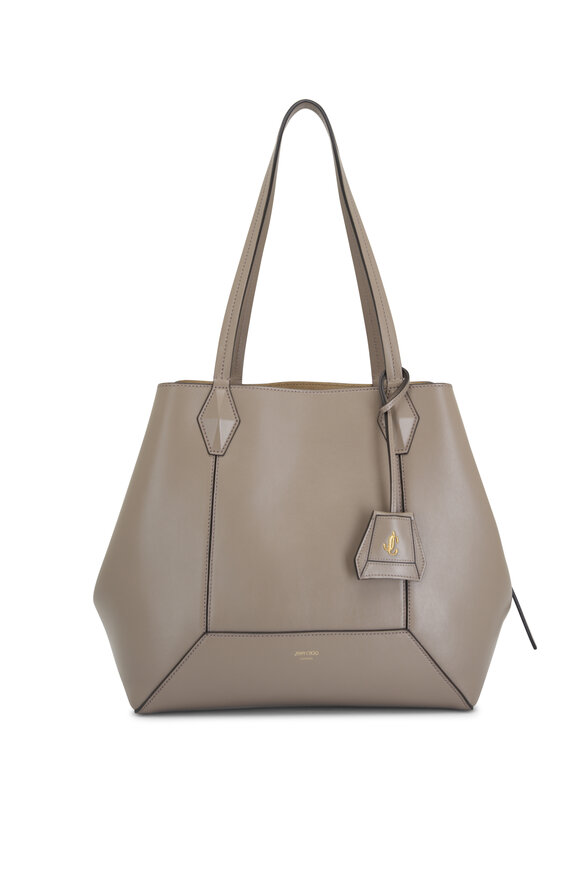 Jimmy Choo - Diamond Taupe Leather Tote Bag