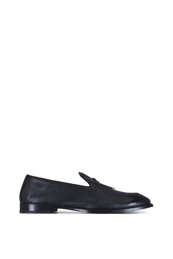 Di Bianco Rotella Peccari Stampato Grained Leather Loafer - view 2