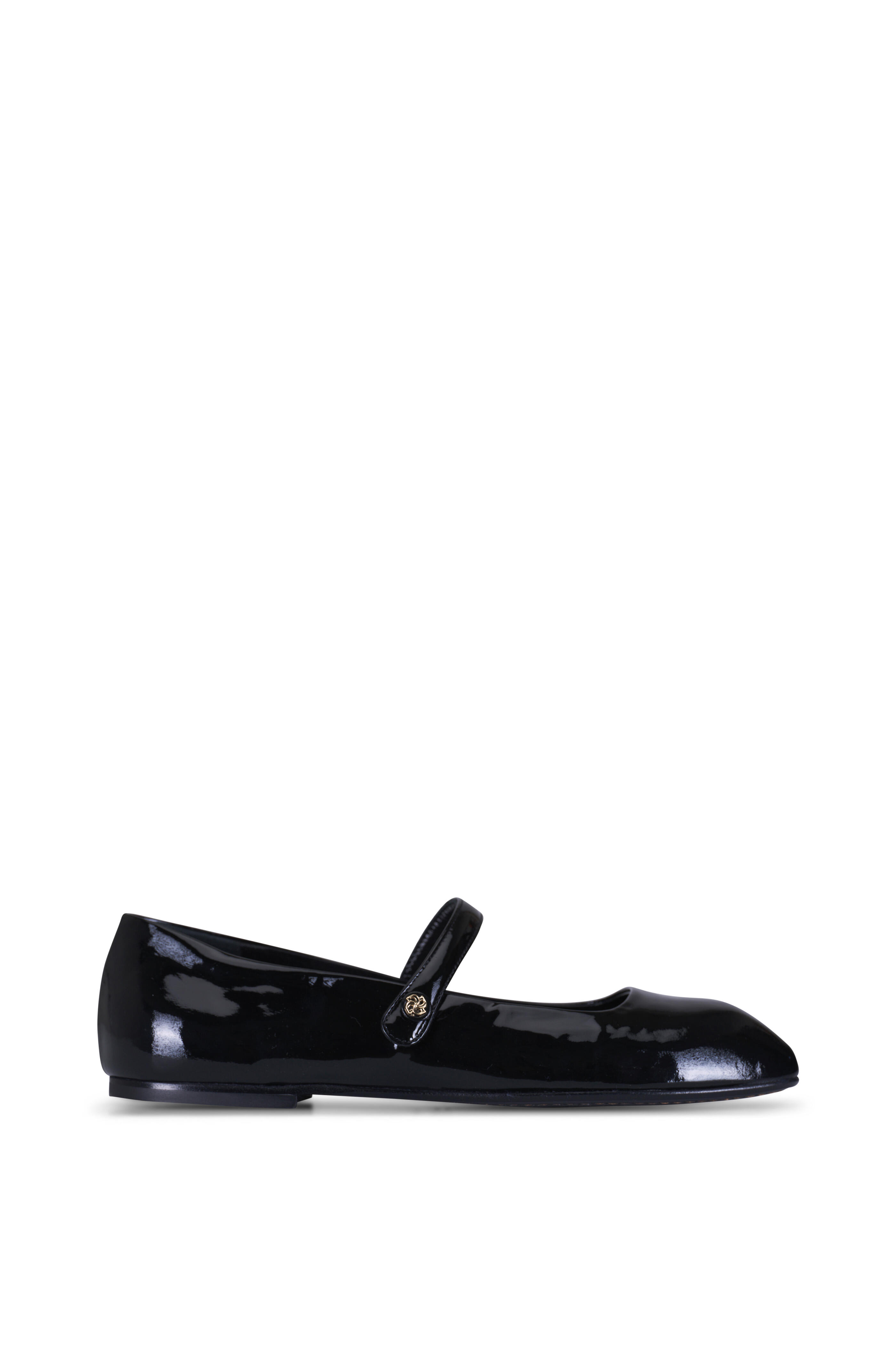 Dorothee Schumacher - Glossy Shine Mary Jane Black Ballerina Flat