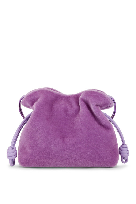 Loewe - Flamenco Light Lilac Fuzzy Clutch