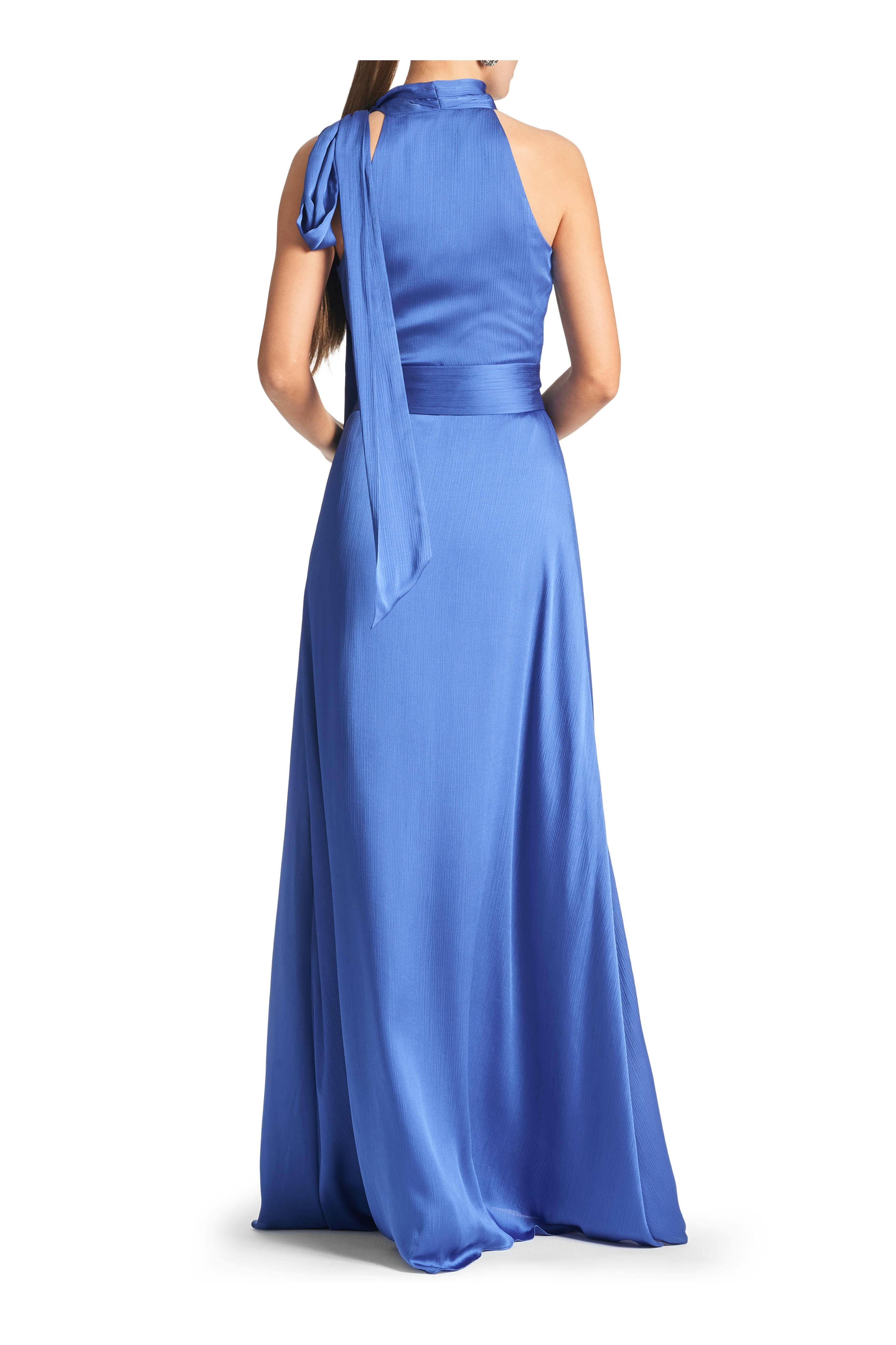 blue dress for baby girl Sample French Blue Carmen Satin Dress