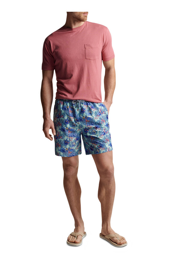 Peter Millar - Mint Chip Lit Up Swim Trunks