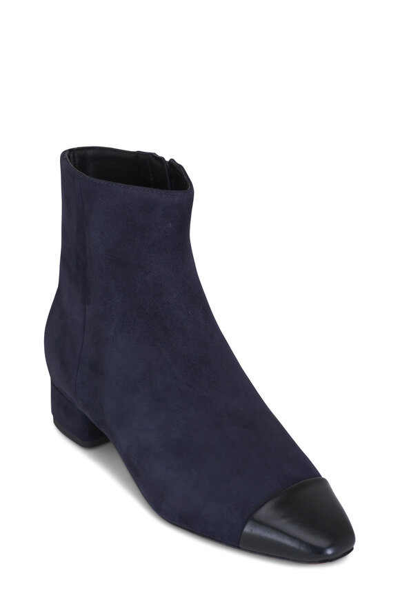 Veronica Beard - Cecile Indigo Cap Toe Boot, 30mm