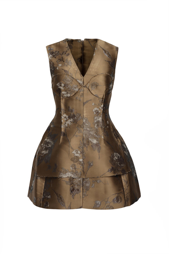 Brunello Cucinelli - Crystal Crinkle Cotton Sleeveless Dress