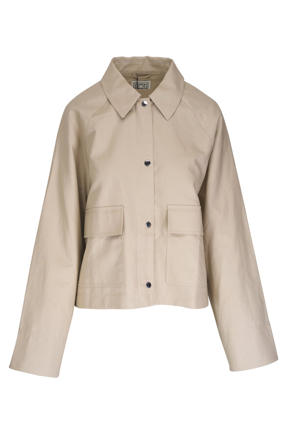 Totême Sand Cotton Cropped Jacket 