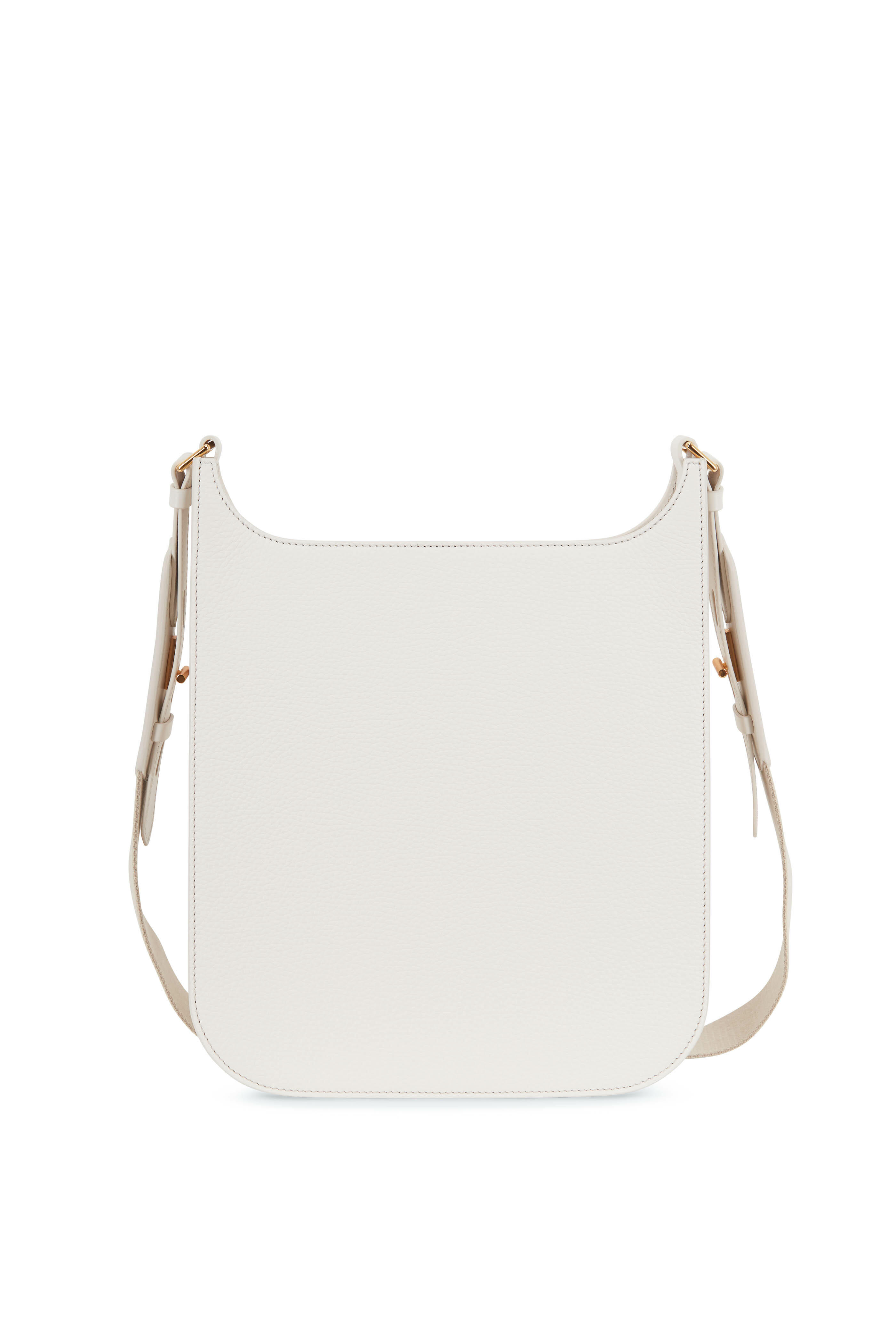 Tom Ford - T-Twist Taupe Grained Leather Medium Crossbody Bag