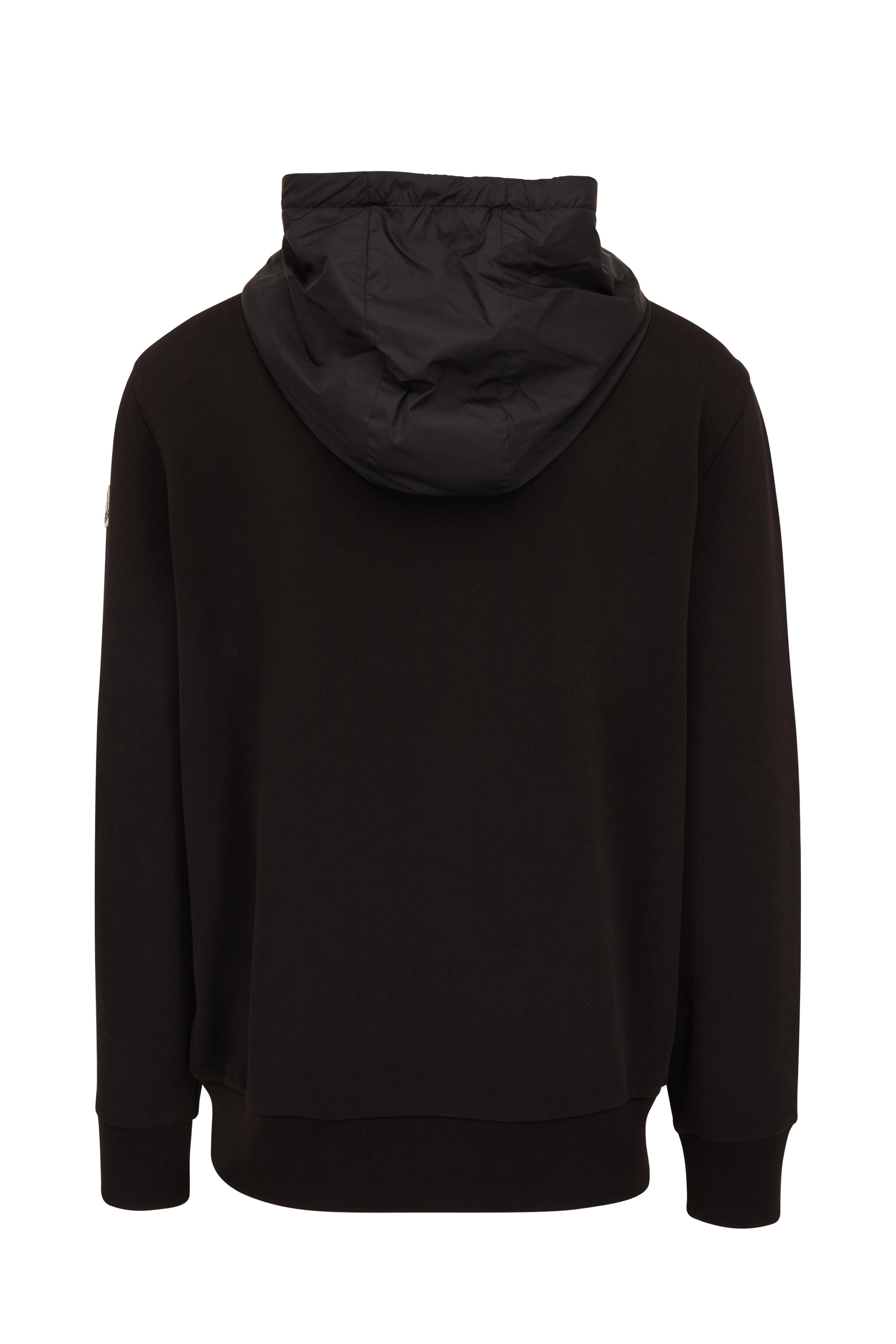 Moncler - Black Mixed Media Hoodie | Mitchell Stores