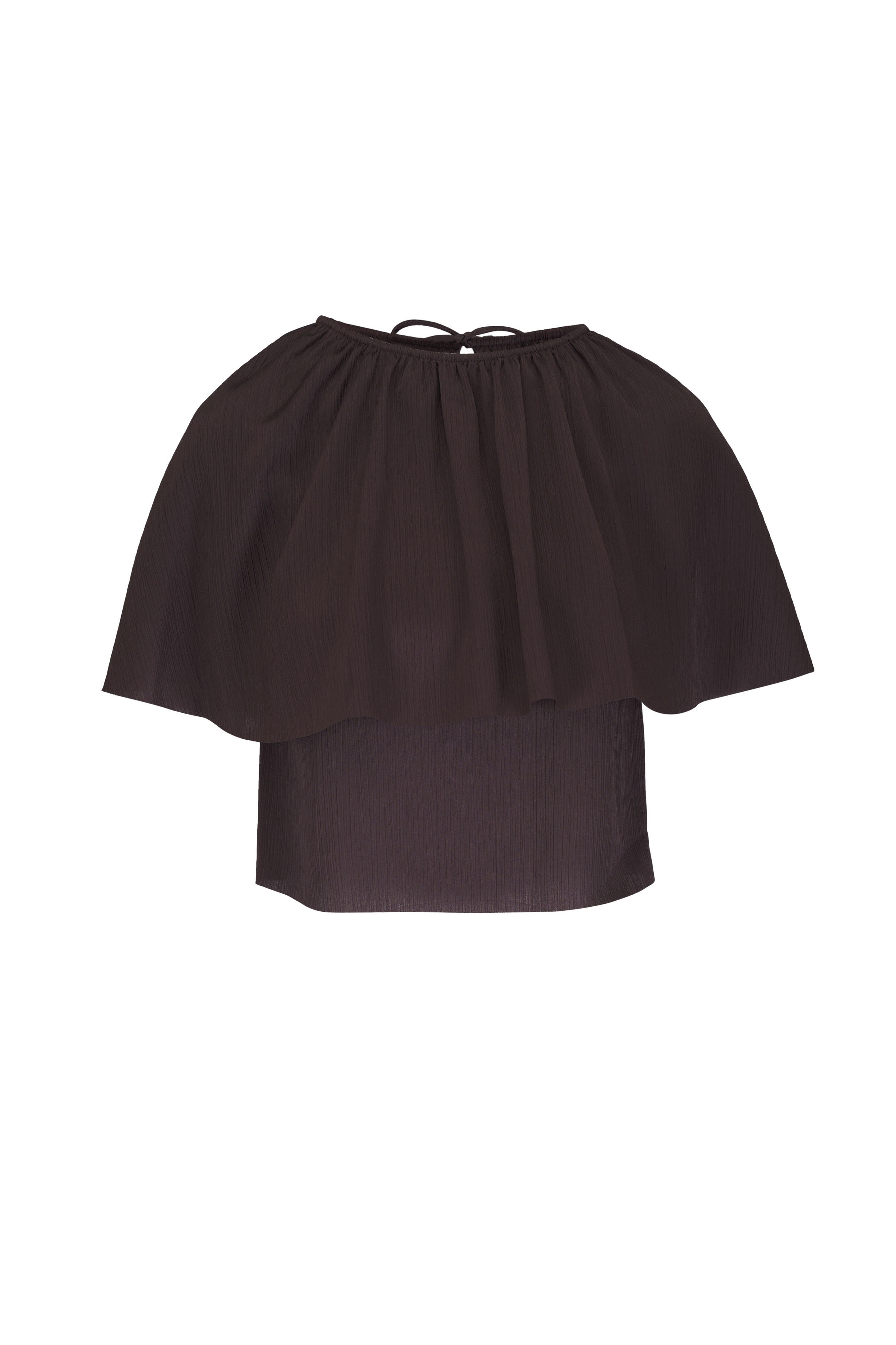 Vince - Iron Convertible Plissé Cape Top - view 1
