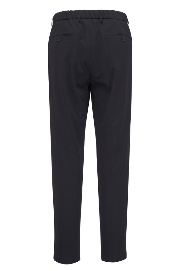 Marco Pescarolo Evo Navy Wool Crepe Dress Pant - view 6