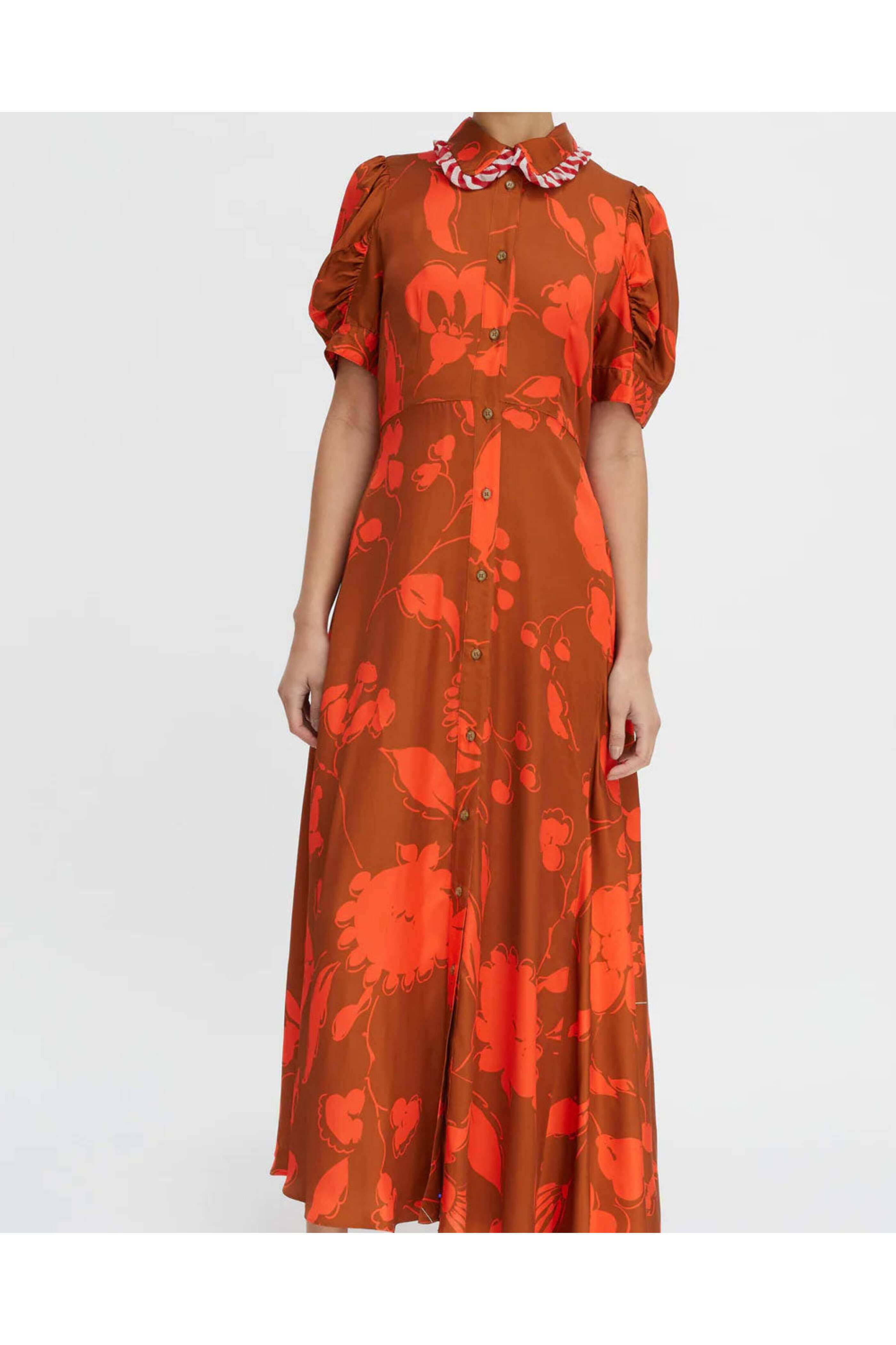 Lee Mathews - Toffee Carmen Dress