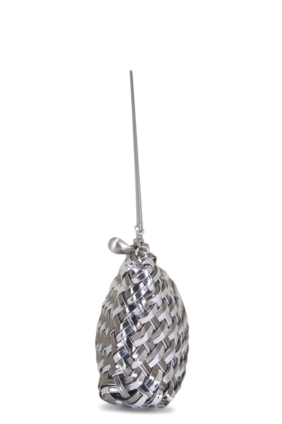 Naghedi Gala Double Weave Pewter Metallic Shoulder Bag - view 3