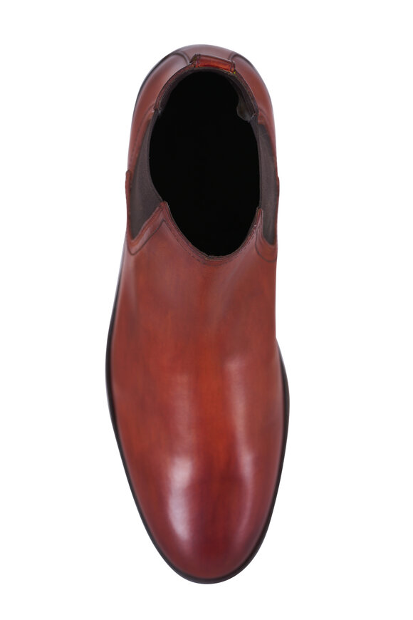 G Brown - Block Tan Leather Chelsea Boot