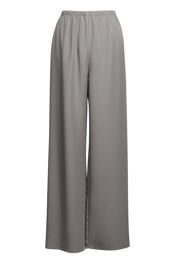 Peter Cohen Bias Stone Wide Leg 4-Ply Silk Pant