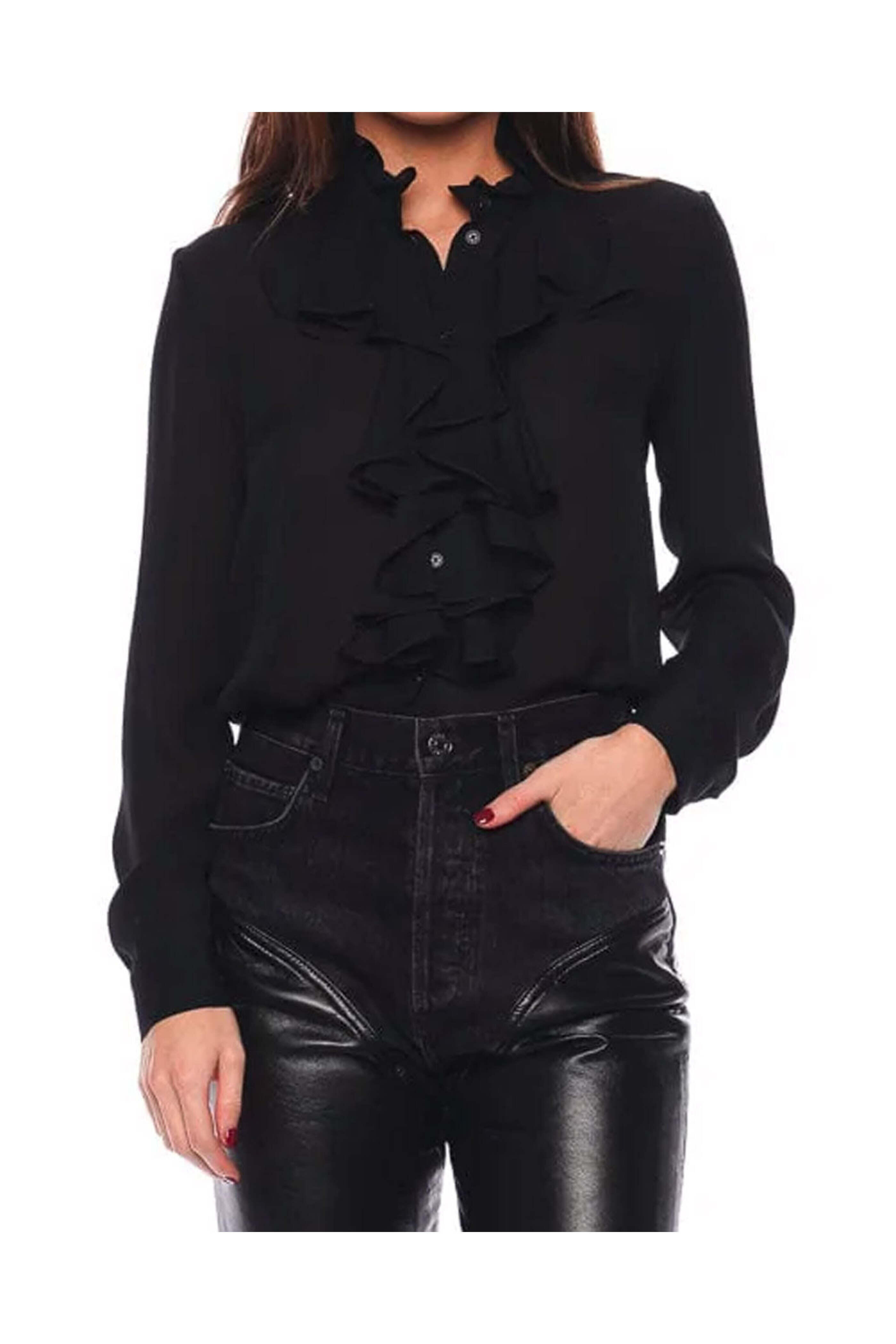 Nili Lotan - Black Lily Blouse
