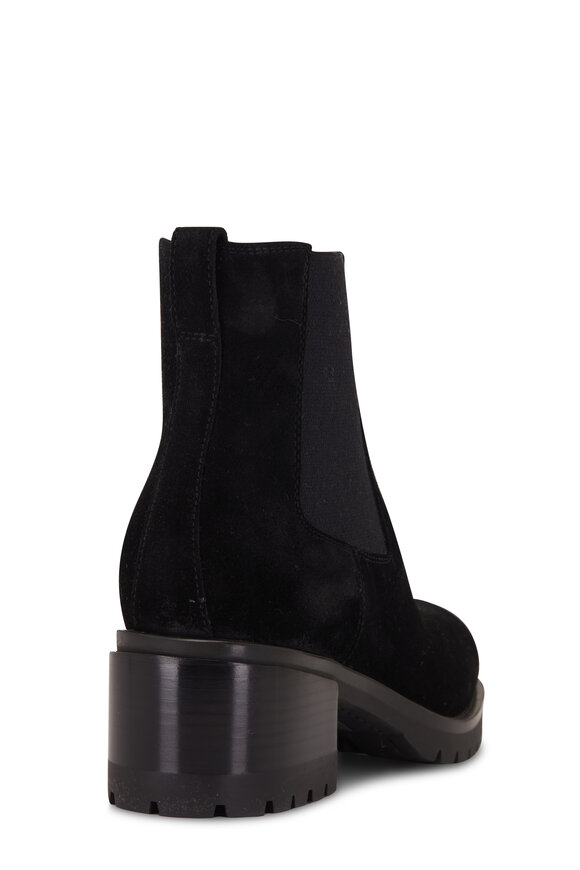 Santoni - Hagar Black Suede Ankle Boot