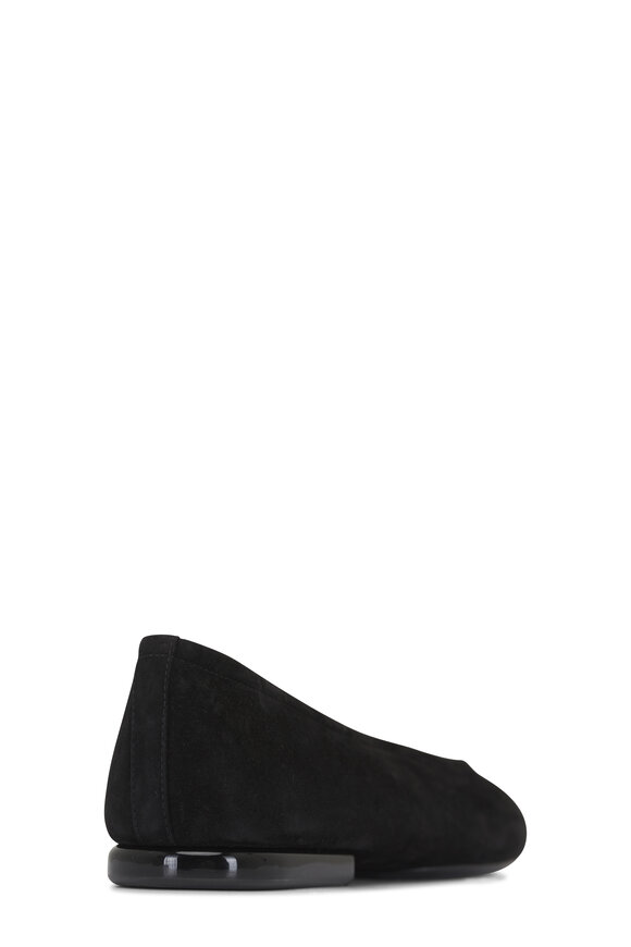 Loro Piana Black Suede Primula Ballerina Flat - view 3