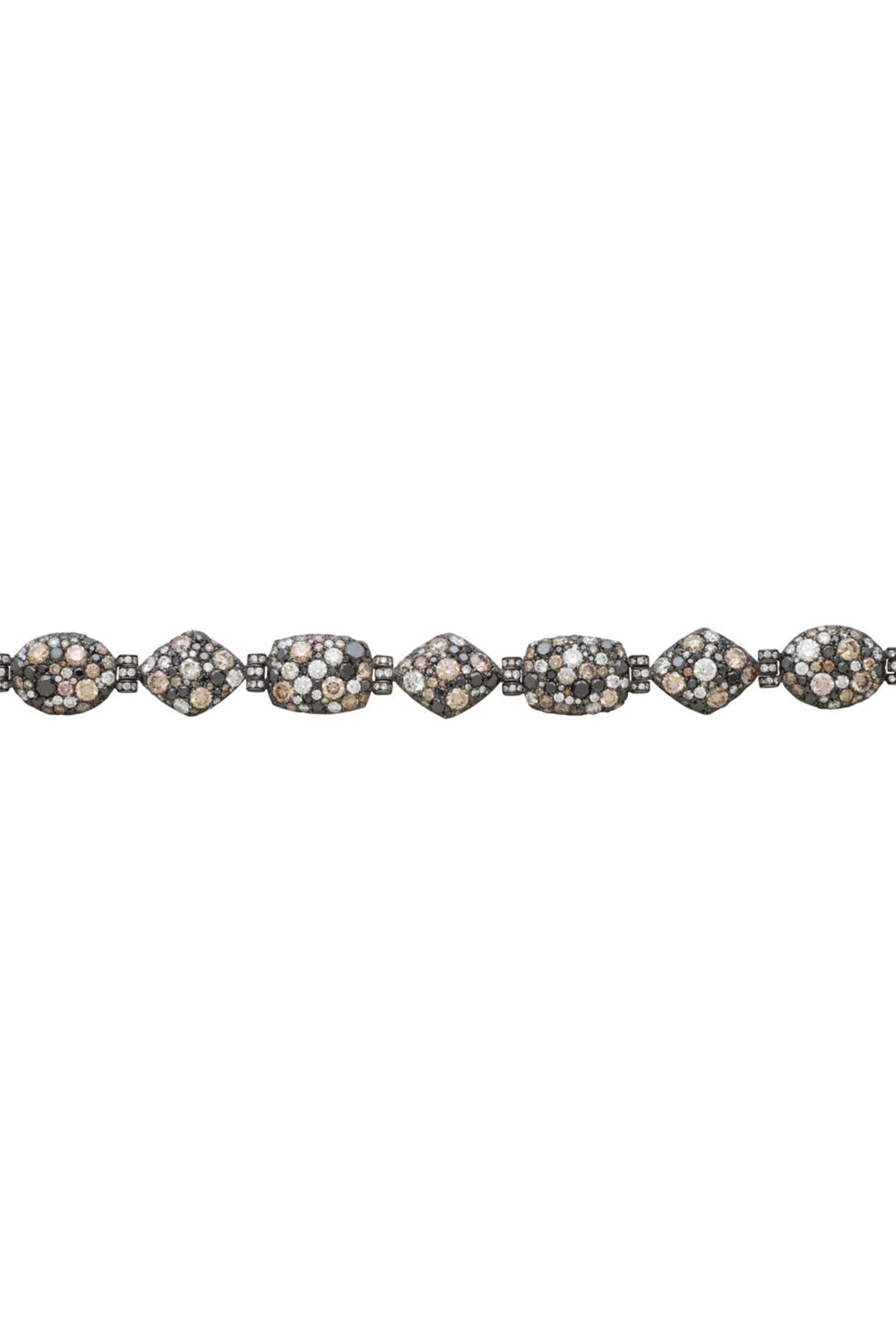 Jared Lehr - Champagne and Black Diamond Bracelet
