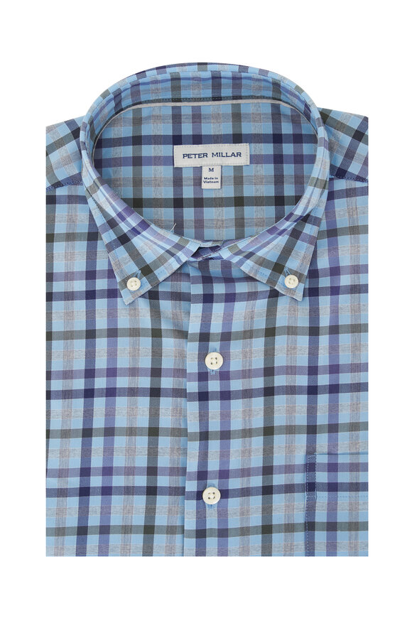 Peter Millar Chambly Crown Lite Cottage Blue Sport Shirt