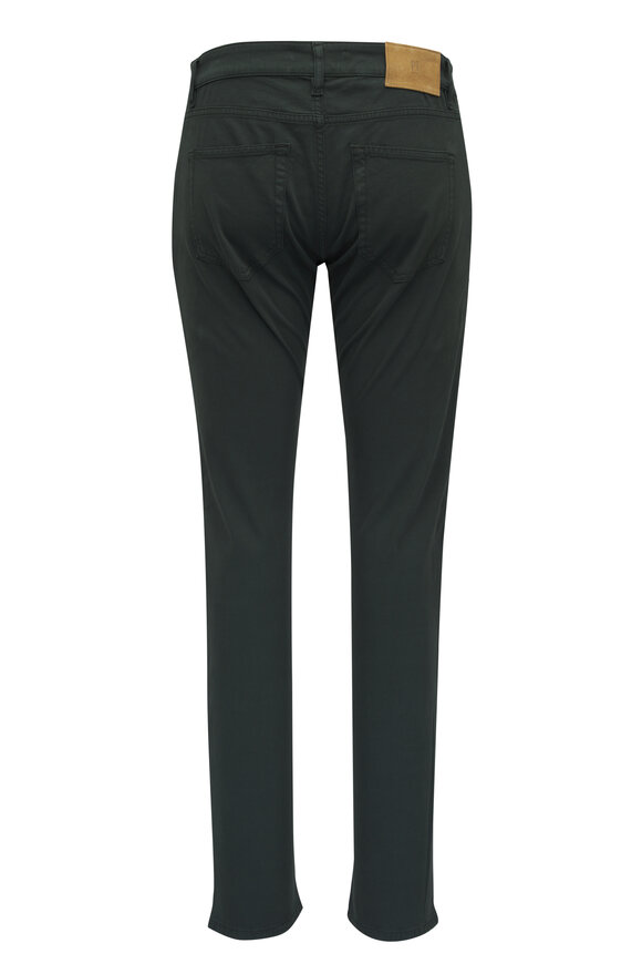 PT Torino - Jazz Green Cotton & Cashmere Five Pocket Pant