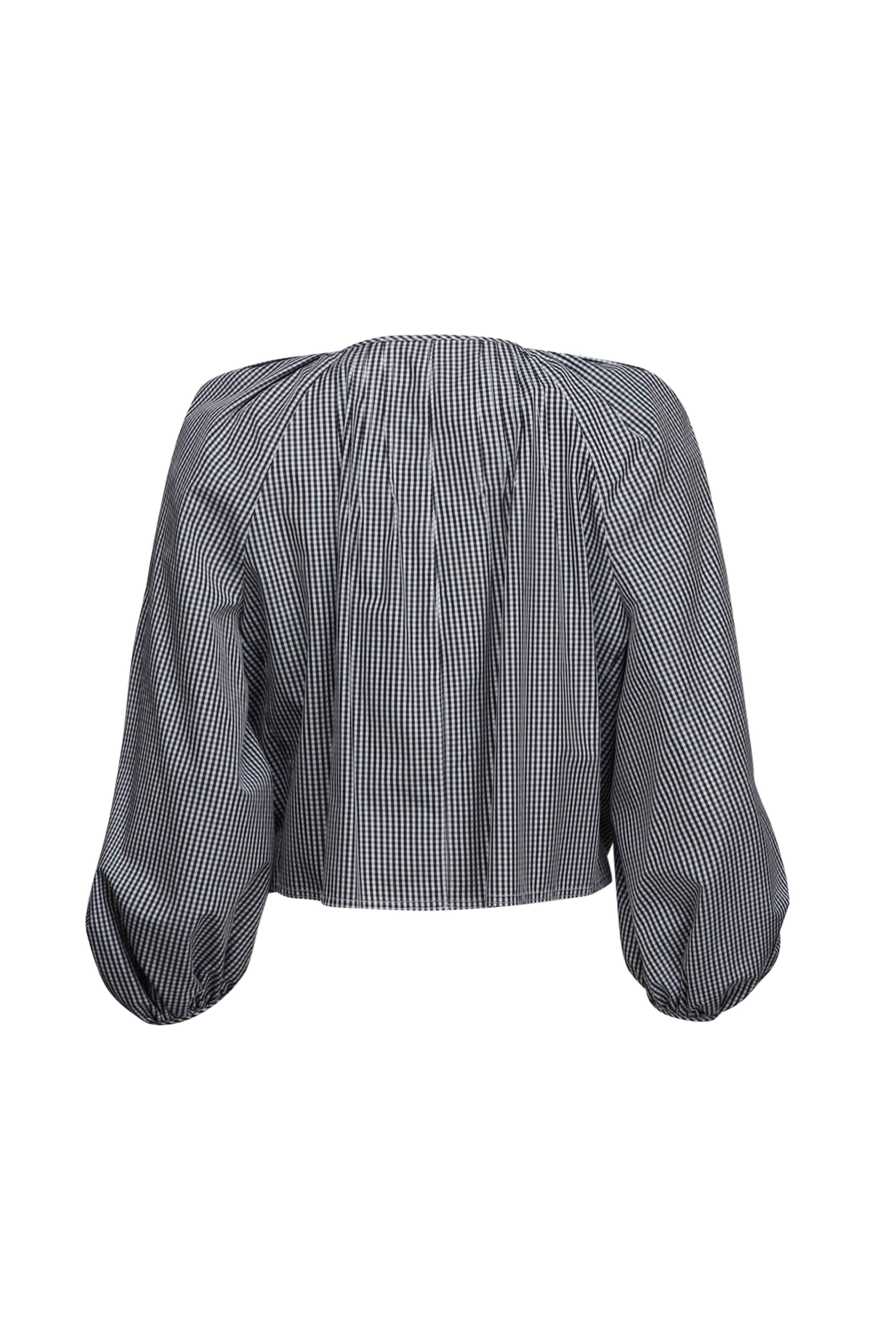 Nackiye - Vichy Noir Grand Bazaar Top