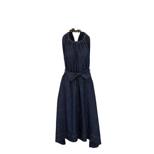 【関税込み】BRUNELLO CUCINELLI Denim dress Denim maxi dress in blue - Brunello Cucinelli | Mytheresa