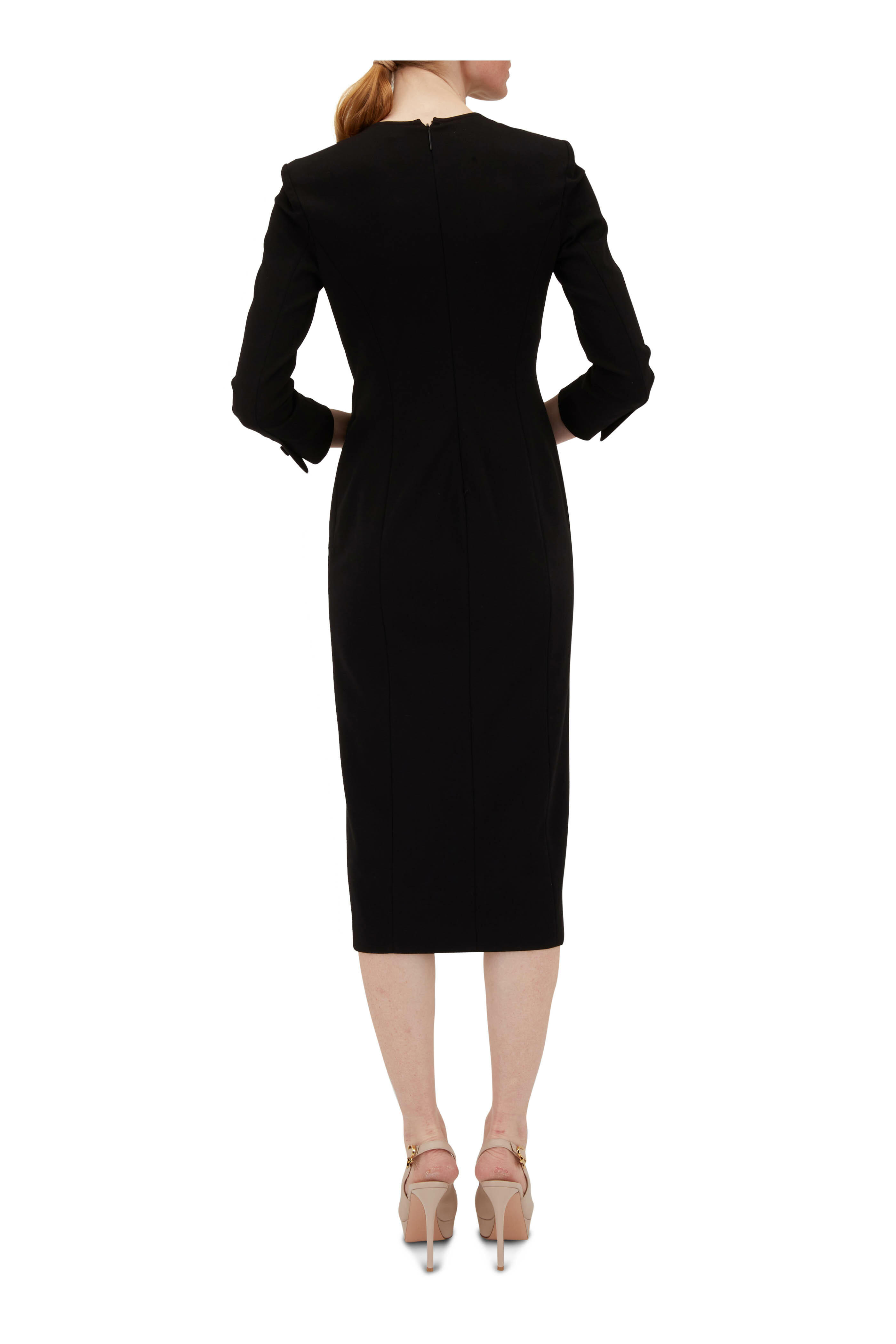 Giorgio Armani - Black Stitch Jersey Dress | Mitchell Stores