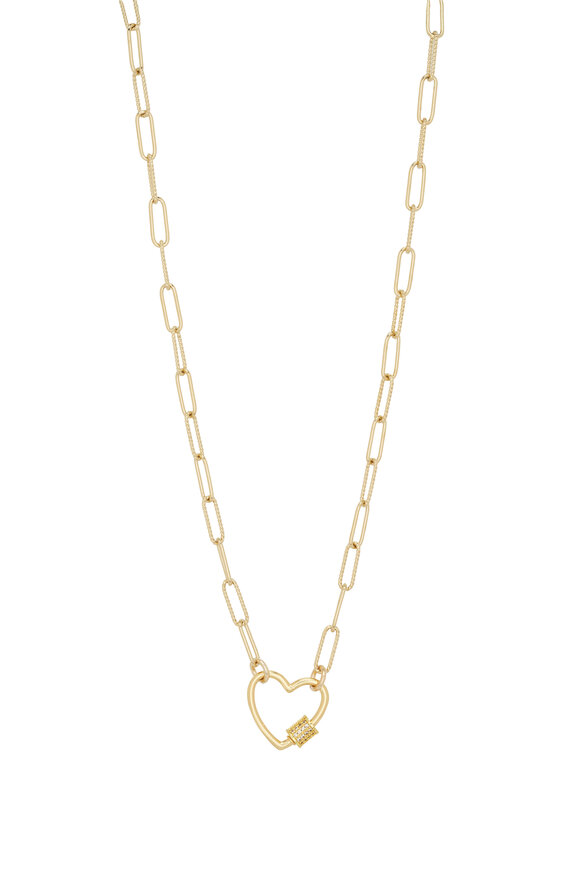 Cristina V. - Corrugated Safety Pin Chain Necklace