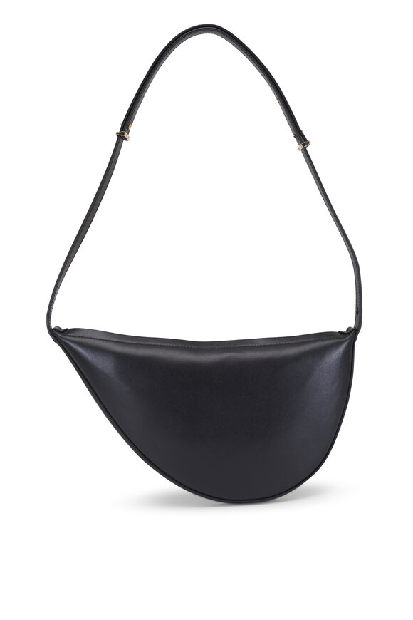 Totême Black Leather Scooped Sling Shoulder Bag - view 3