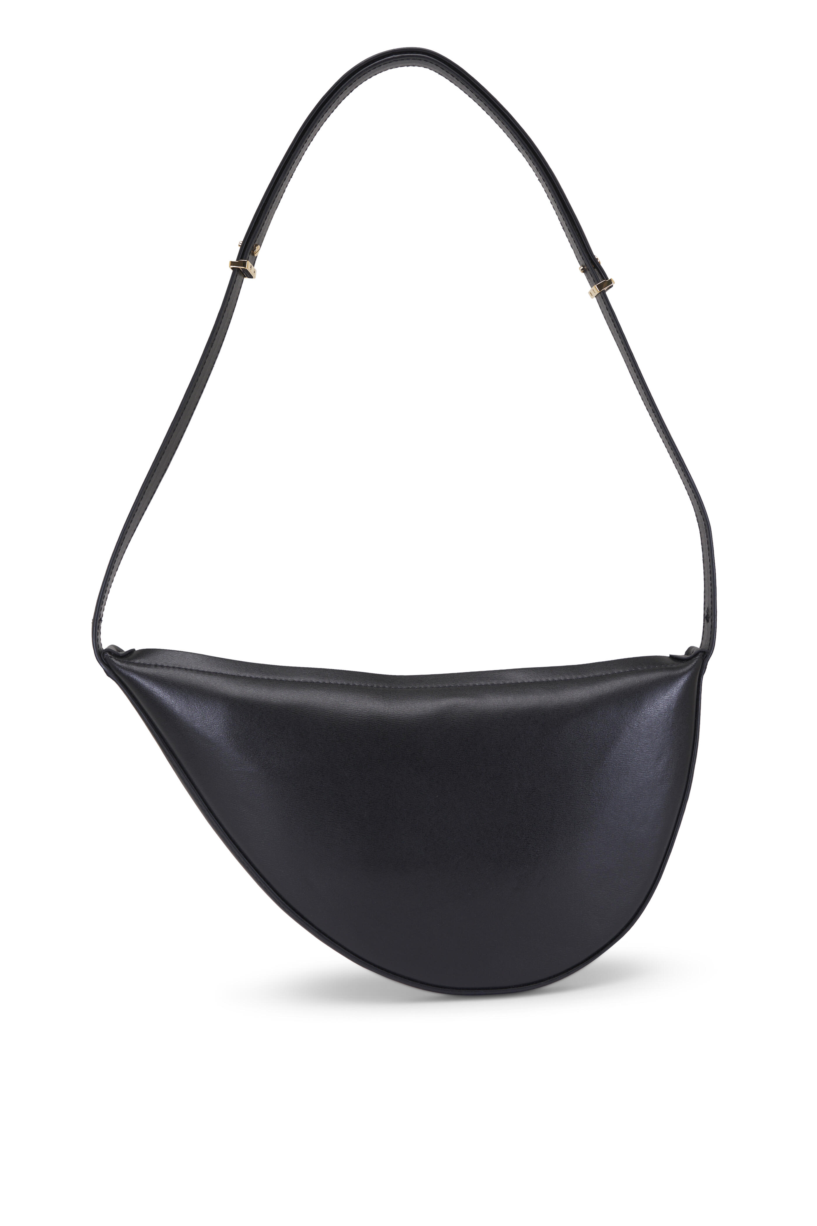 Totême - Black Leather Scooped Sling Shoulder Bag