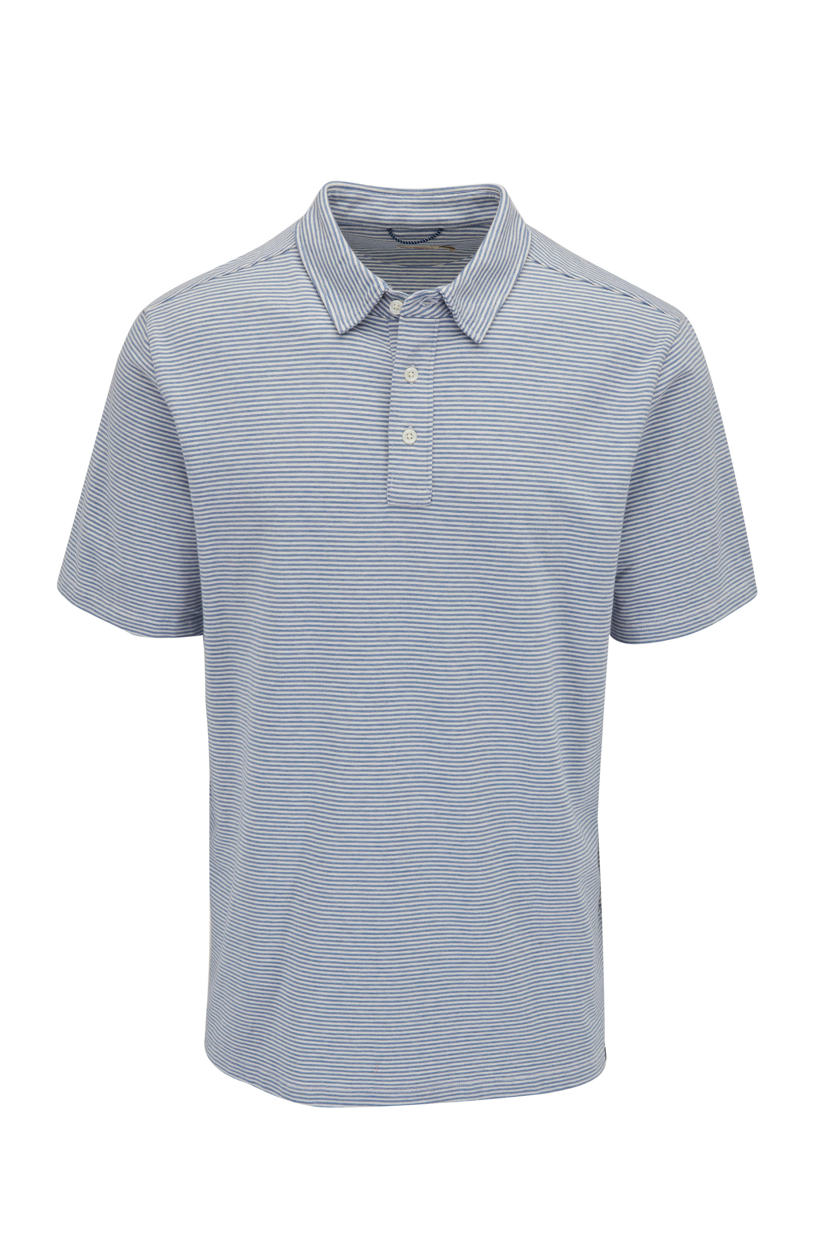 Faherty Brand - Movement™ Madaket Stripe Short Sleeve Polo