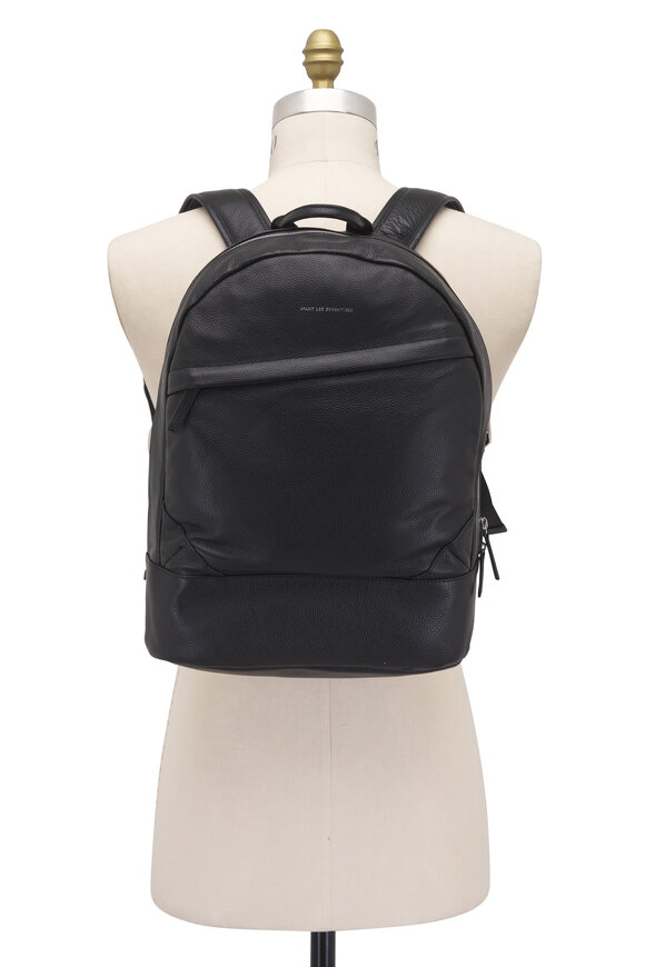 Want Les Essentiels Kastrup Black Pebbled Leather Backpack - view 5