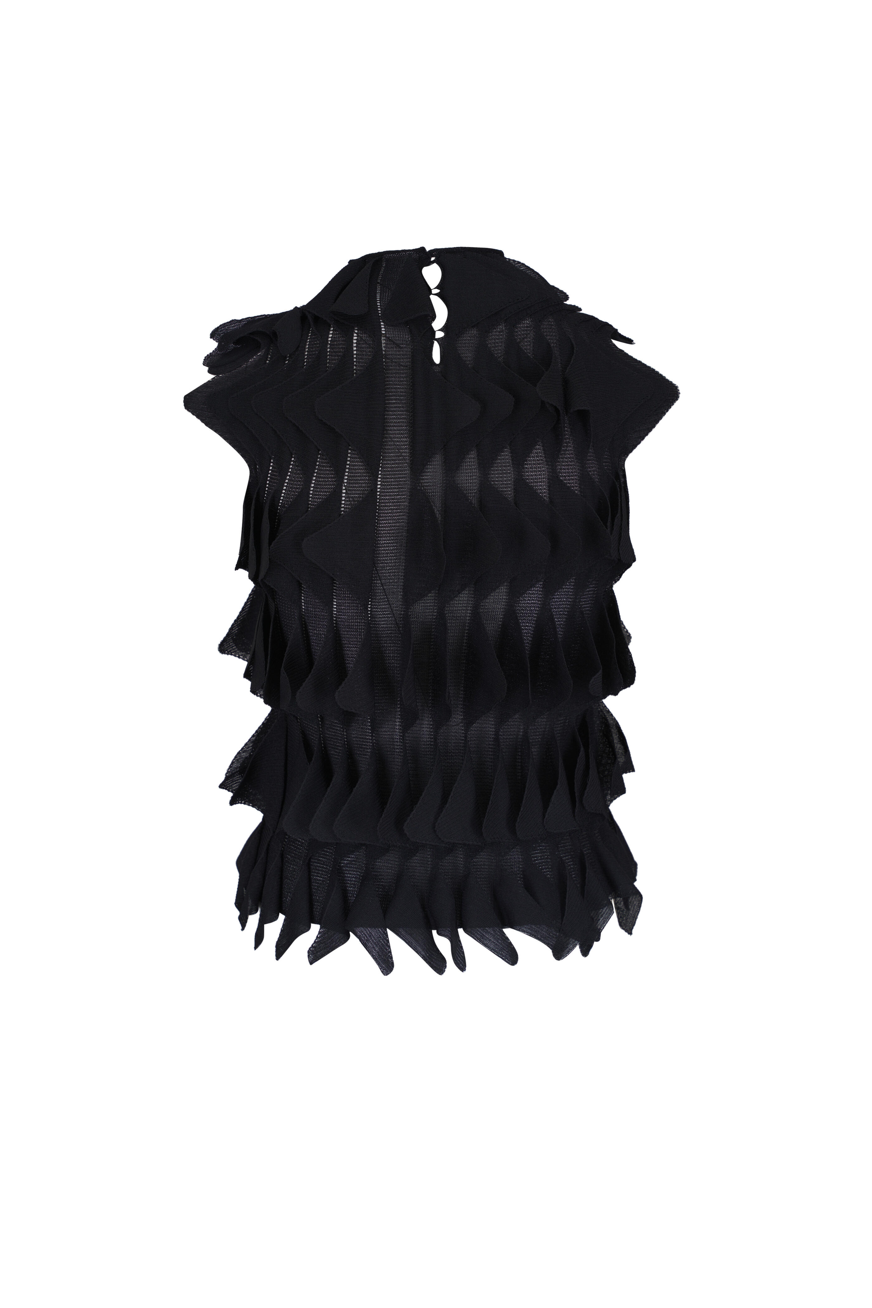 Missoni - Top Black Beauty Ruffled Blouse