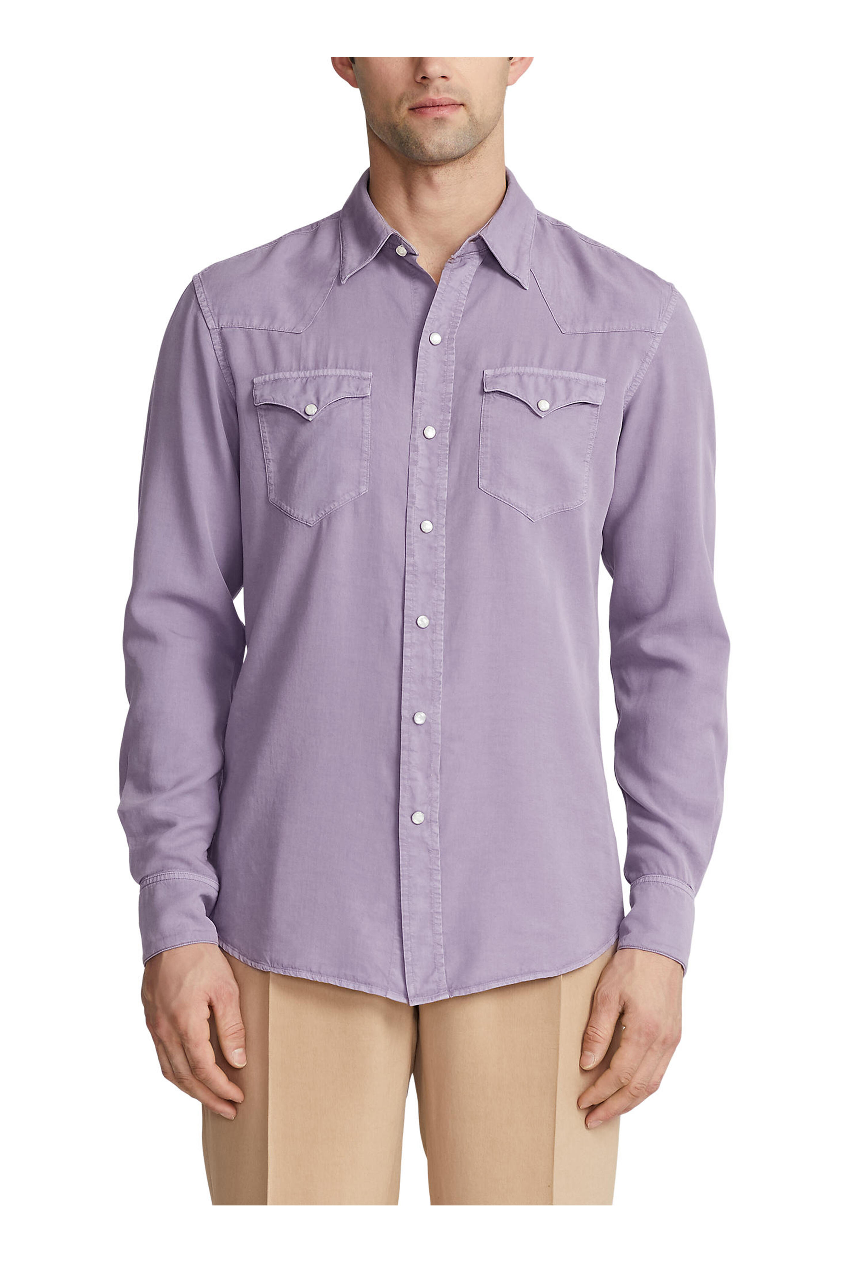 RALPH LAUREN】PURPLE LABEL western shirt