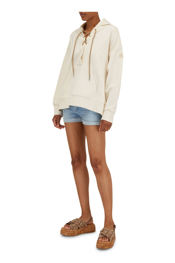 Moncler - Ivory Hooded Sweater