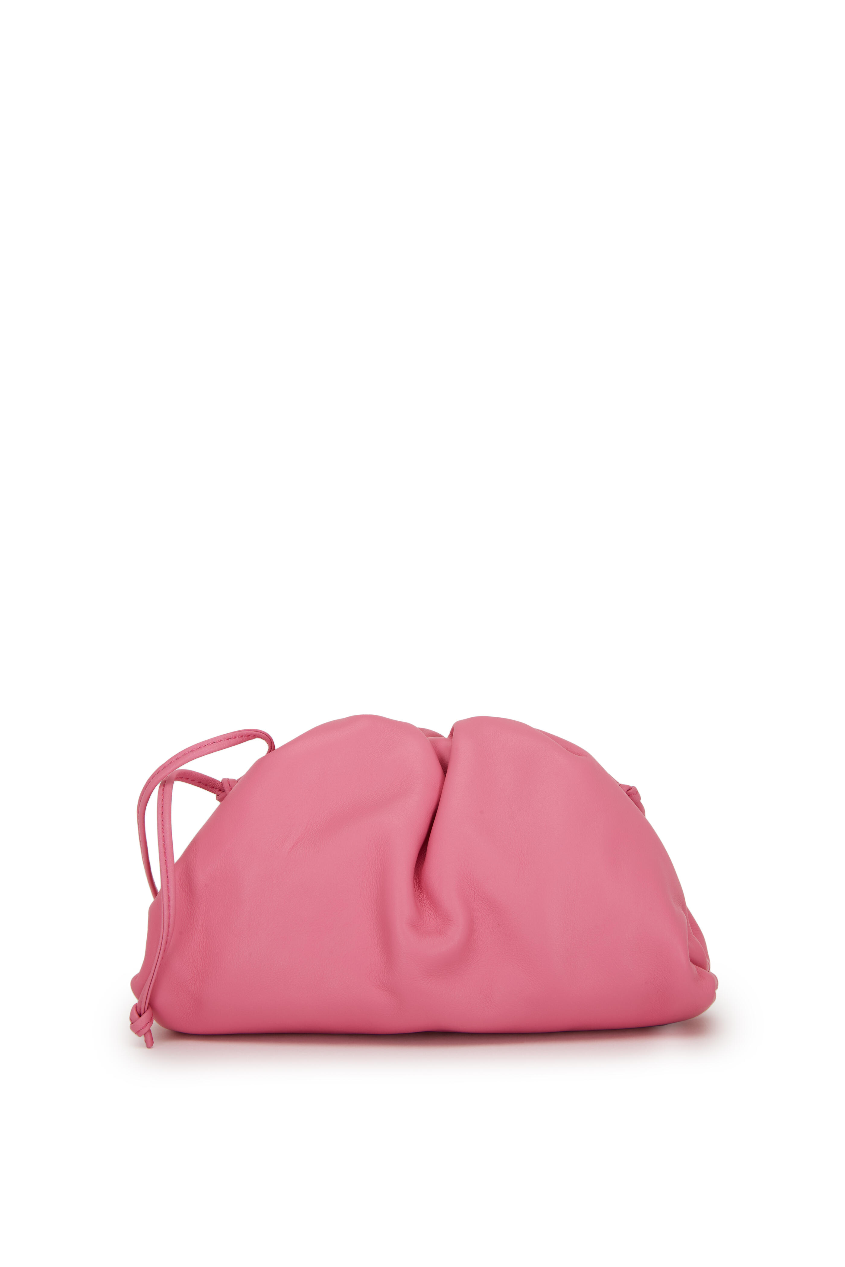 Bottega Veneta - The Pouch Pink Leather Small Crossbody Bag