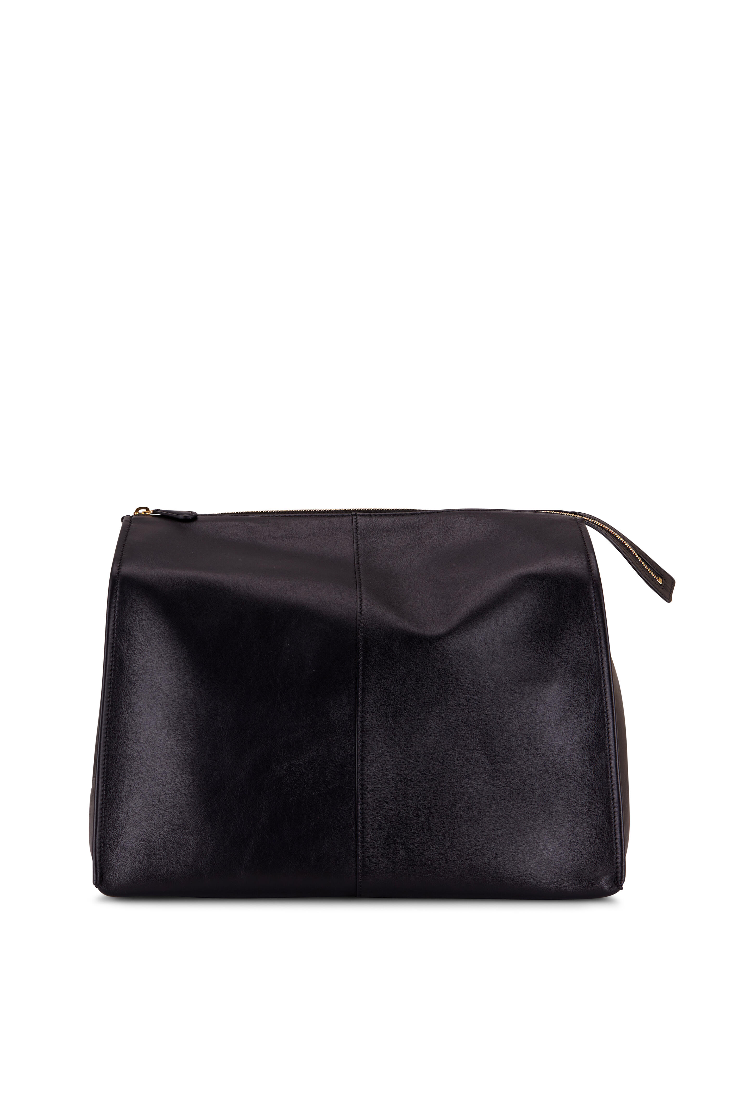 The Row - Aspen Black Leather Clutch | Mitchell Stores