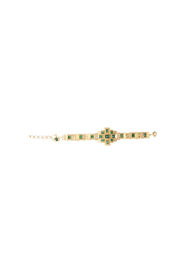 Coomi Emerald Art Deco Watch Bracelet - view 2