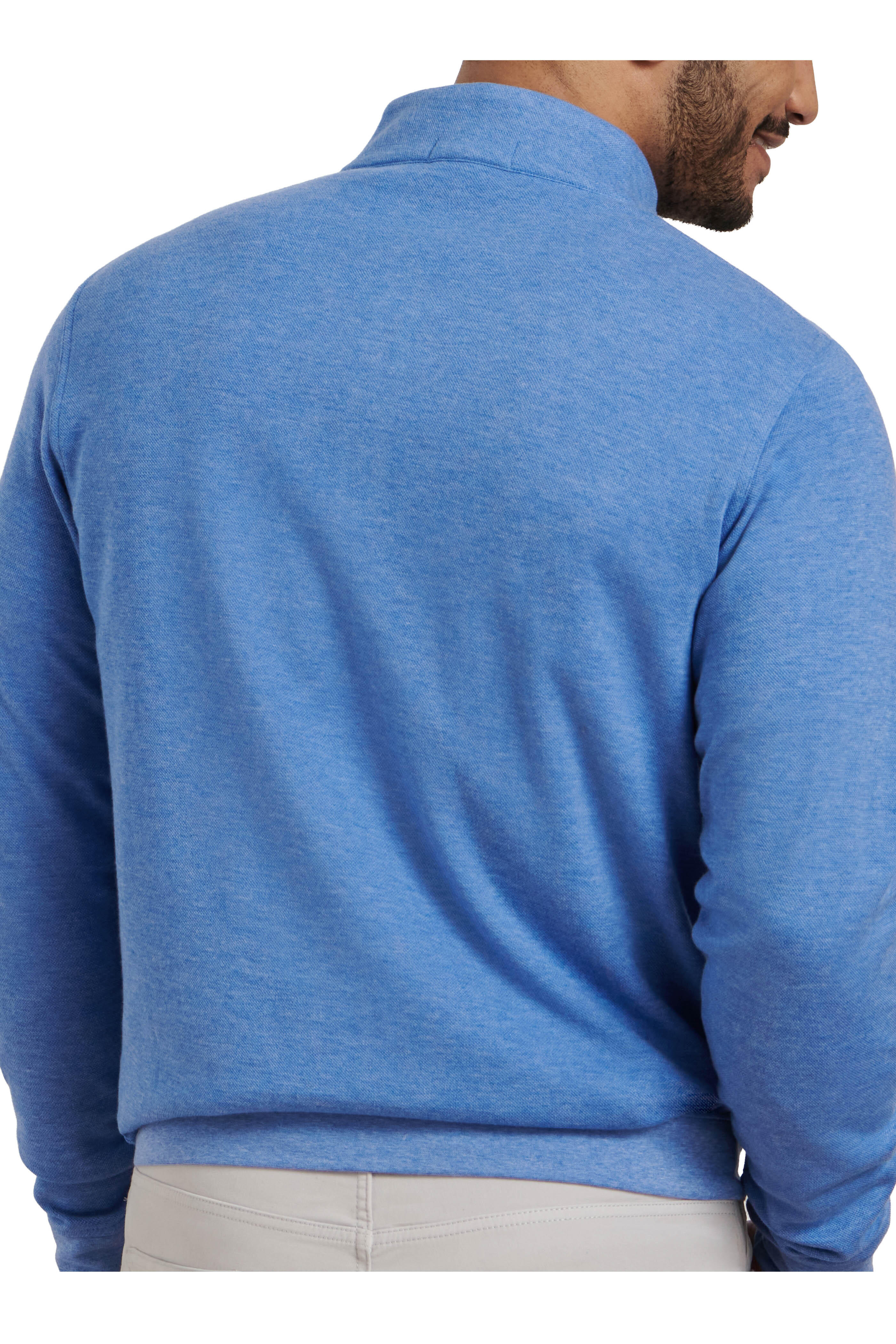 Peter Millar - Crown Comfort Evening Tide Quarter Zip Pullover - view 3