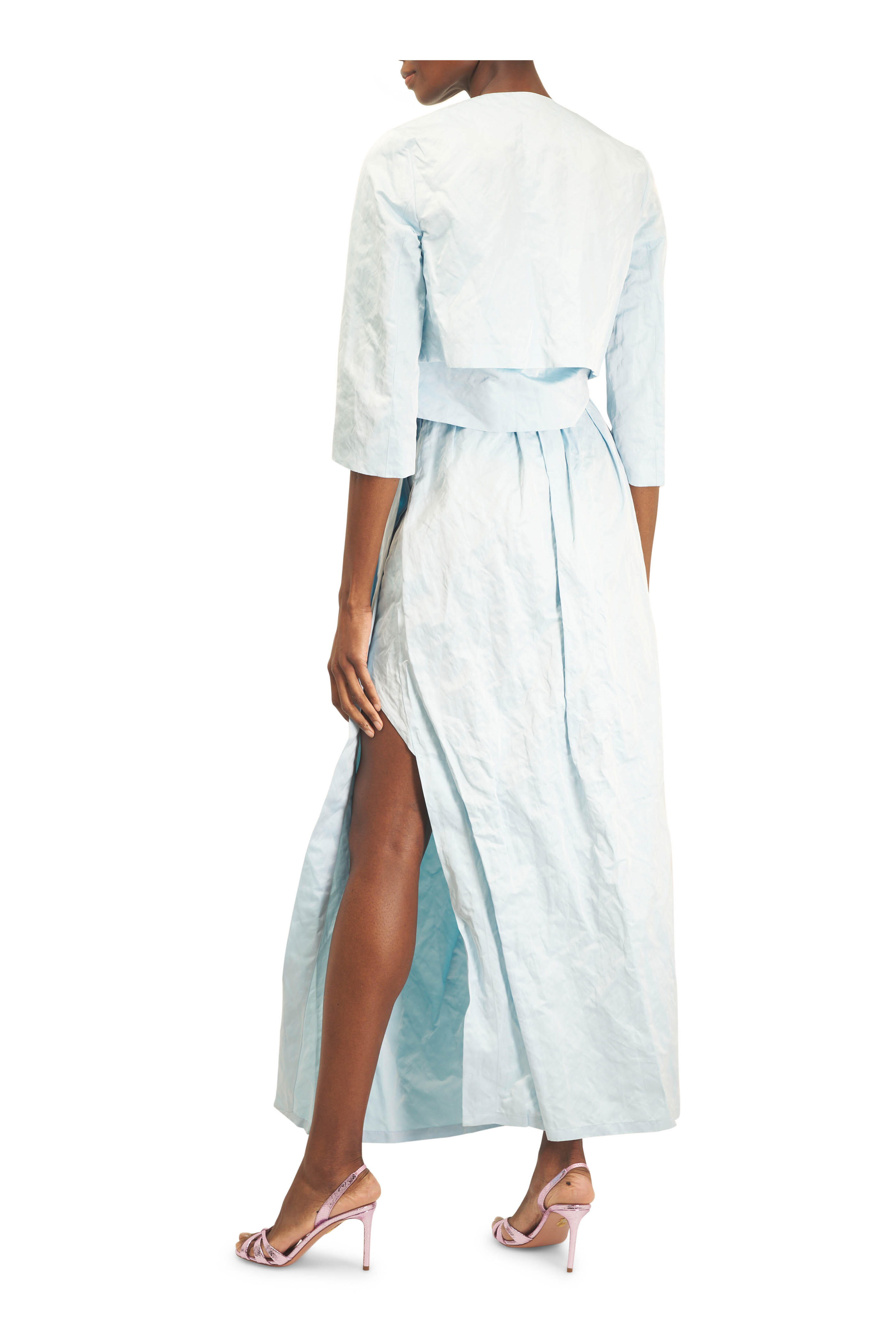 Odeeh - Duchesse Ciel Blue Cropped Tank