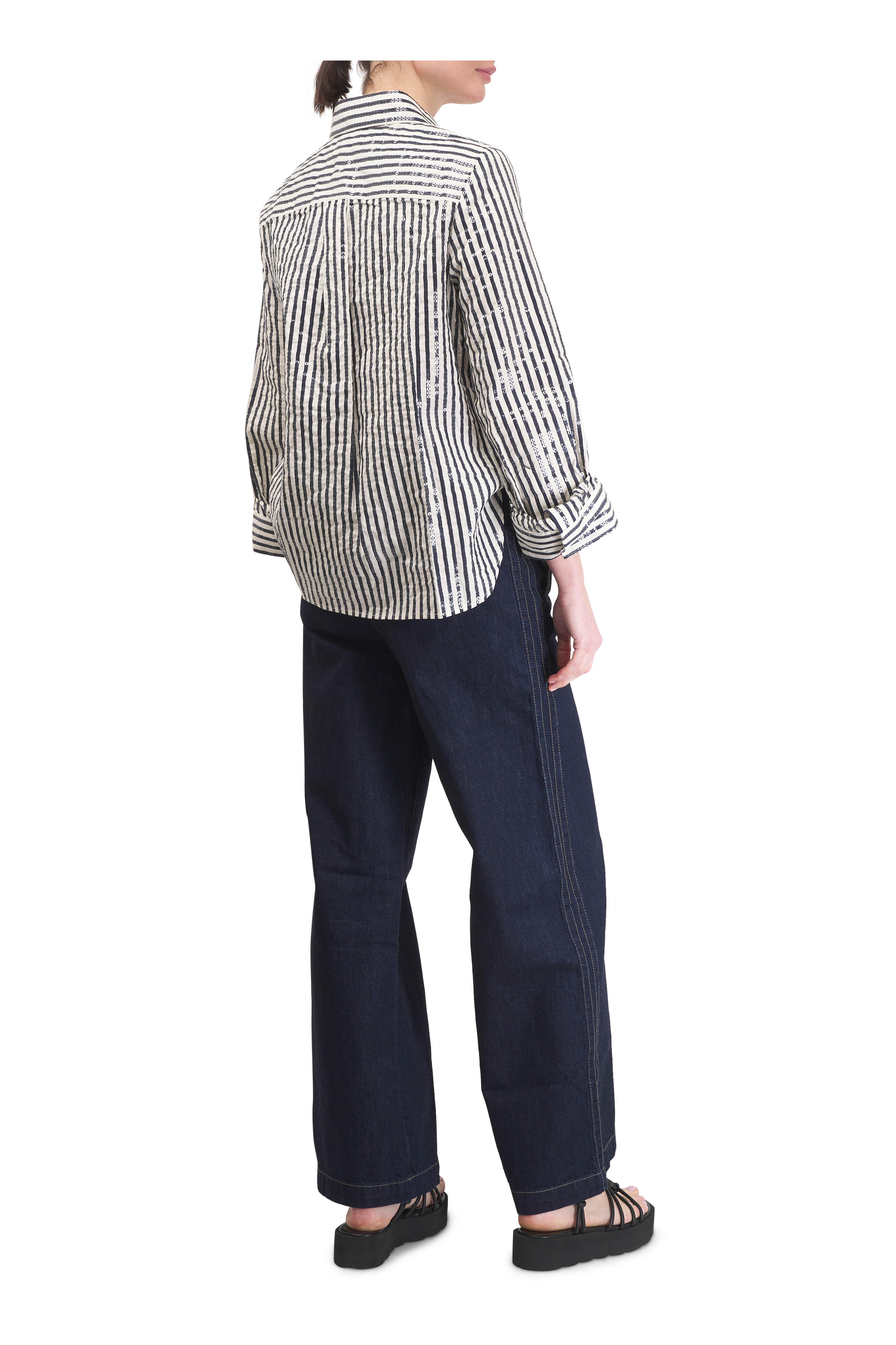 Gianvito Rossi - Hebe Black Leather Flat Wedge Sandal, 55mm