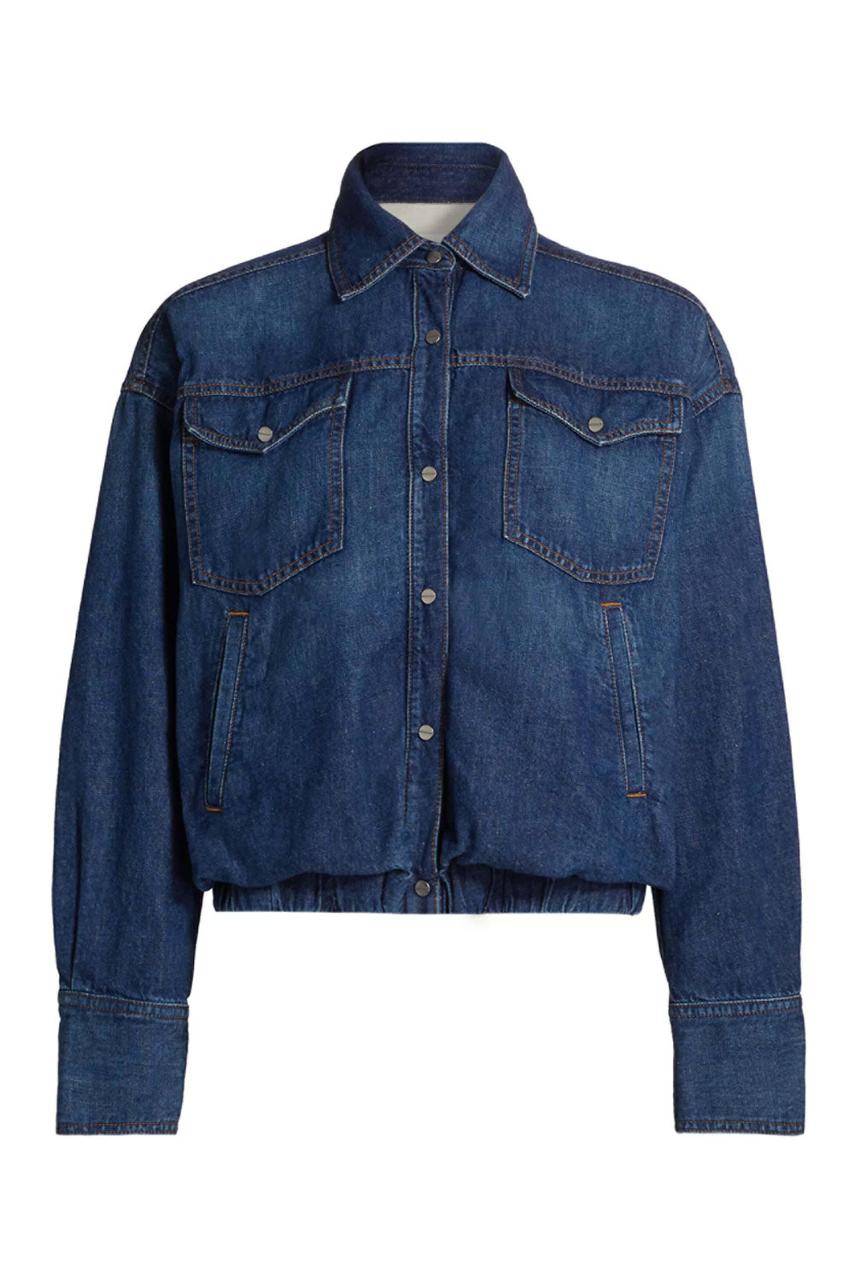 TWP - Denim Bubble Jacket in Dark Wash